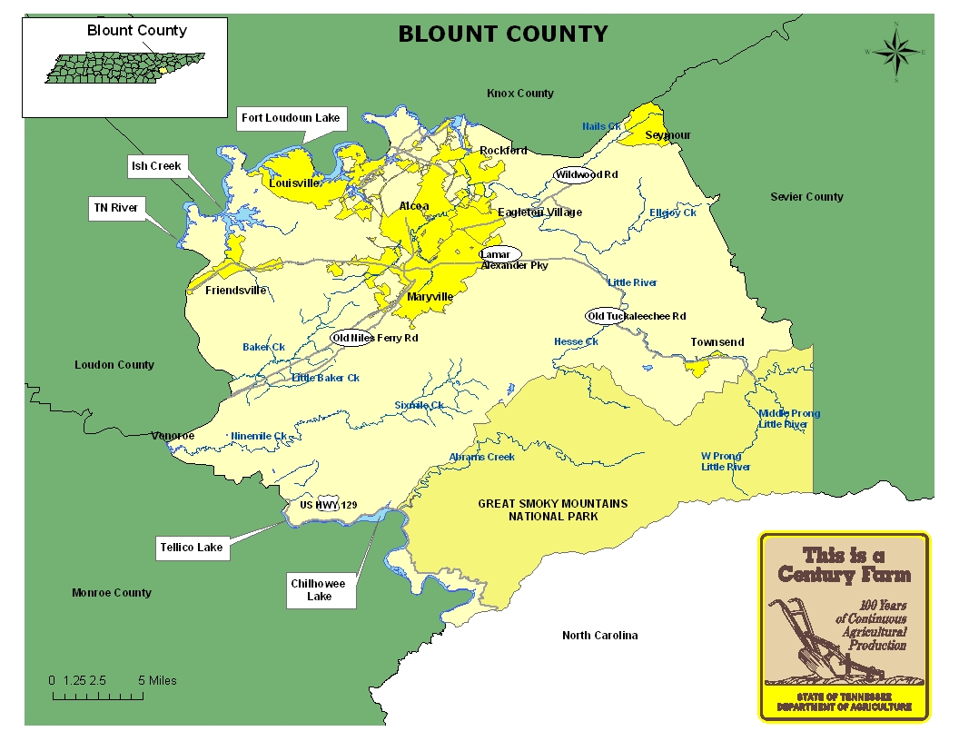 Blount County Map