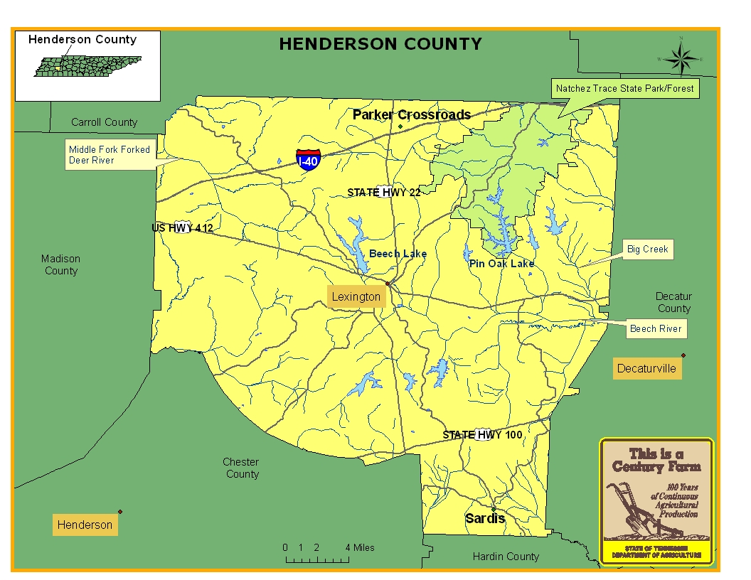 Henderson County Map