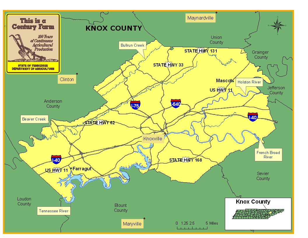 Knox County Map