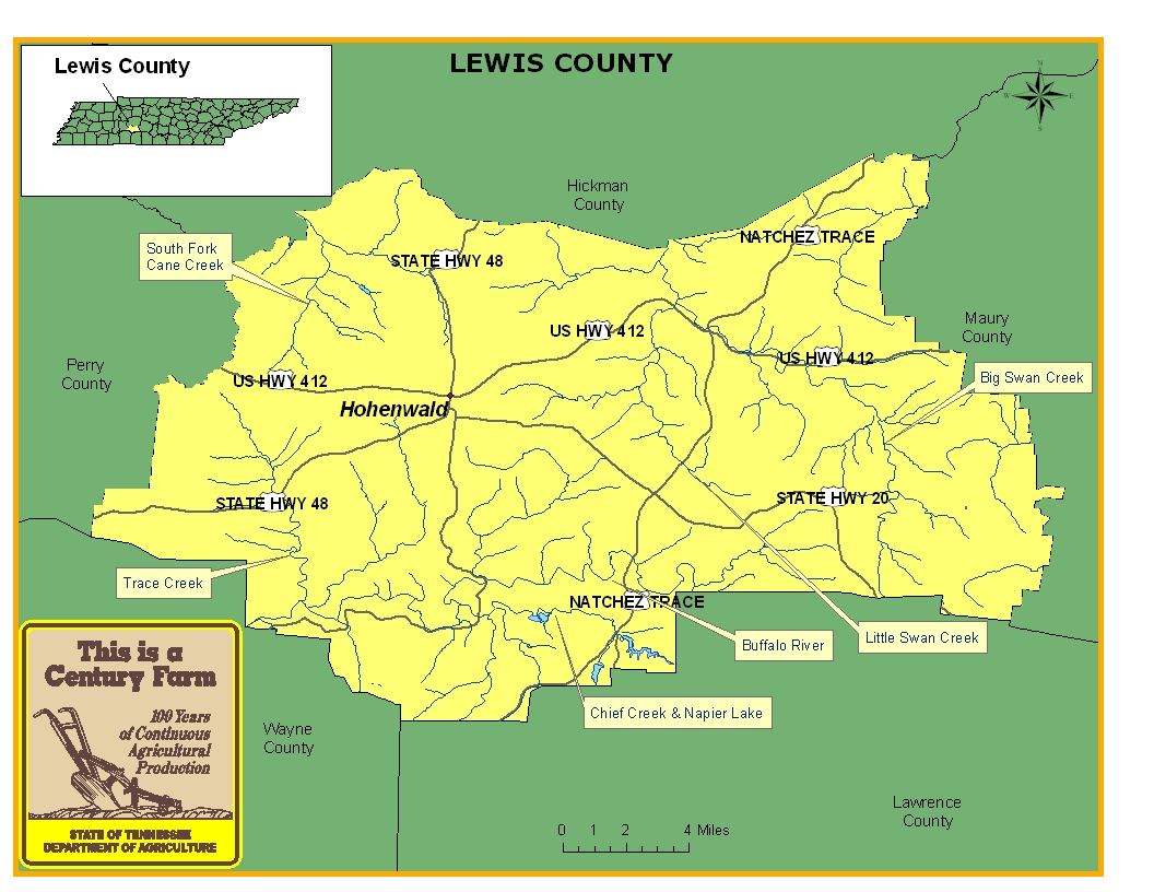 Lewis County Map