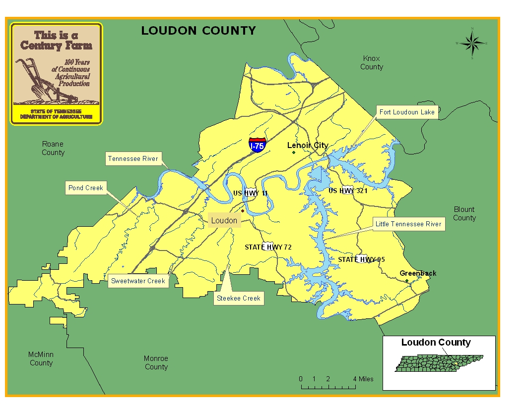 Loudon County Map
